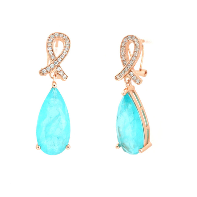 Petite Drop Earrings in Turquoise