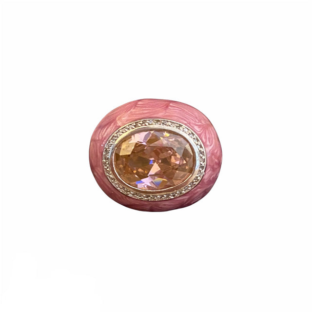 Rose Single Stone Cocktail Ring