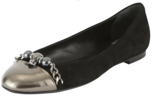 Philipp Plein “Vintage” Ballerina Flats in Black