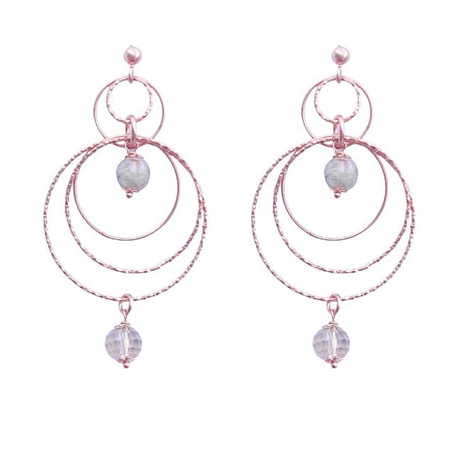 Large Hoops Dangle Earrings