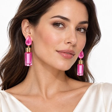 Happy Prism Pink Earrings