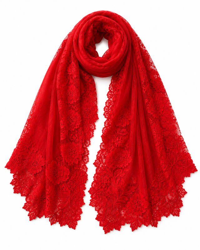 The Elizabeth Cashmere Lace Scarf