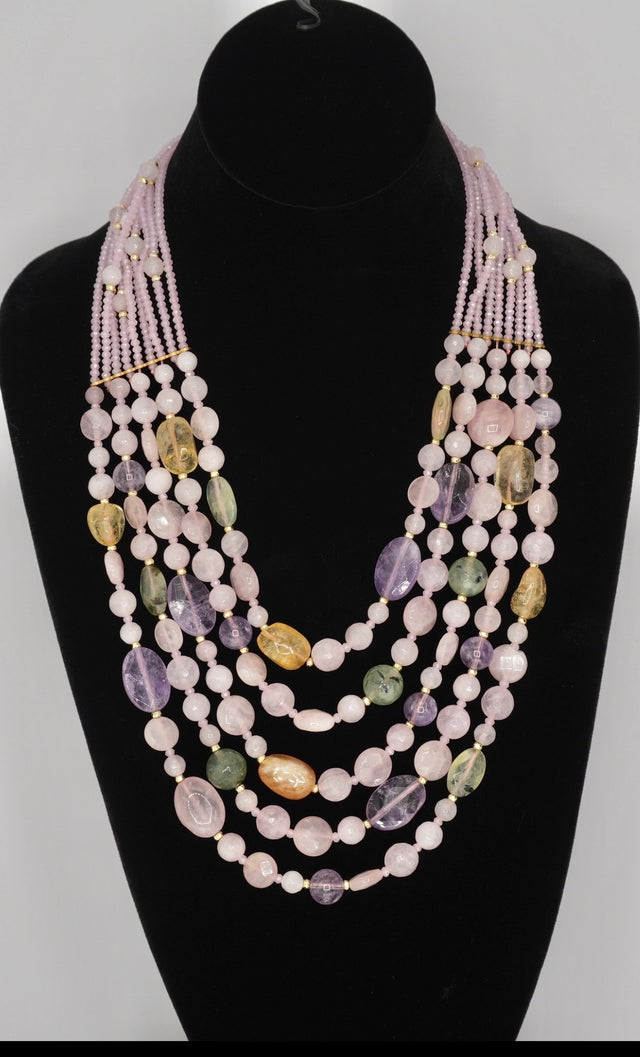 multi-strand statement necklace