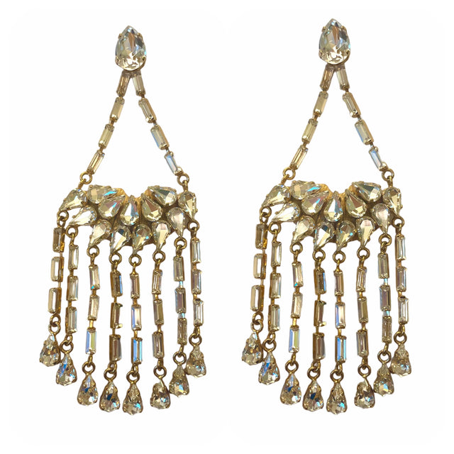 iconic chandelier earrings in Gold