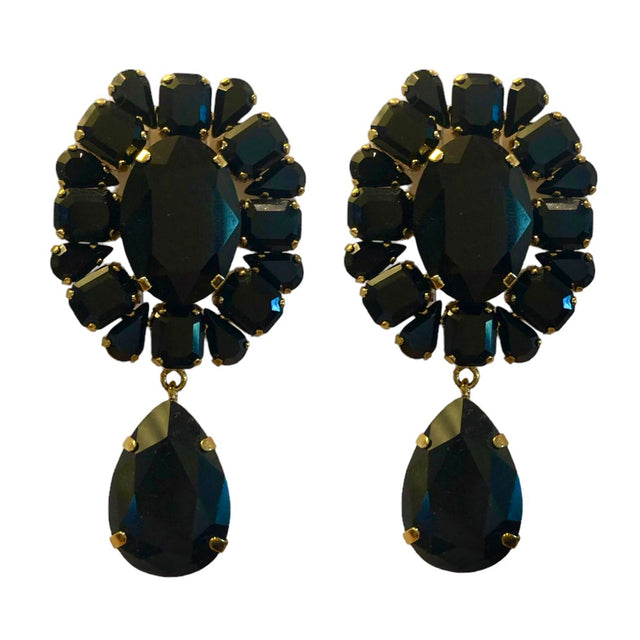 Ilaria Glamour Earrings in Black