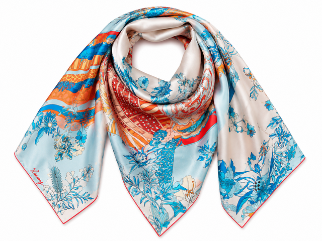 The Celestial Garden Silk Scarf