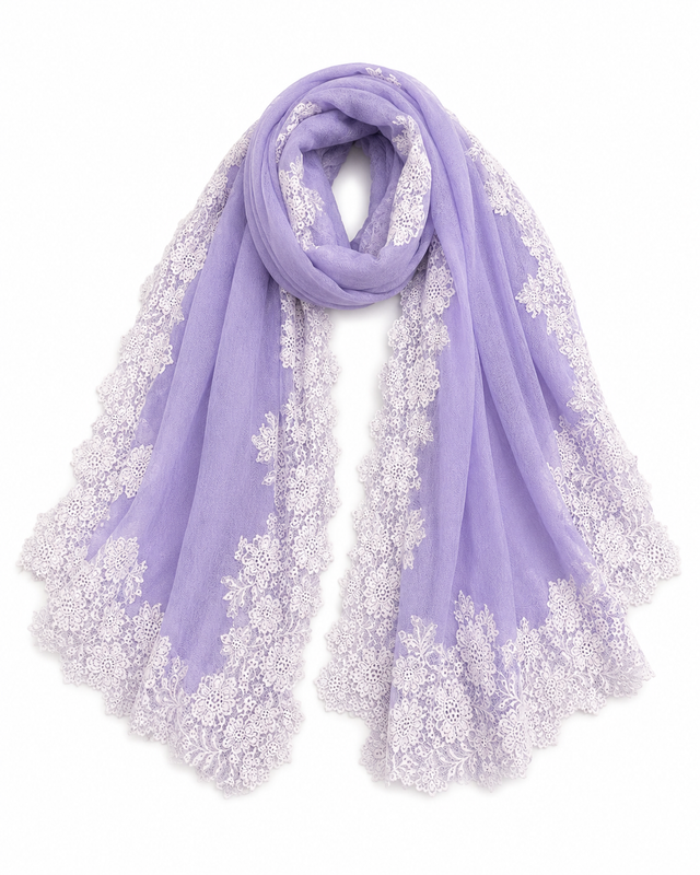 The Wisteria Blossom Cashmere Scarf