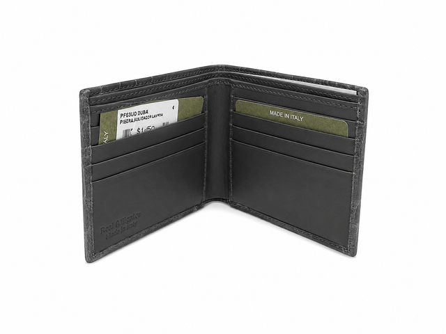 Gray Crocodile Wallet