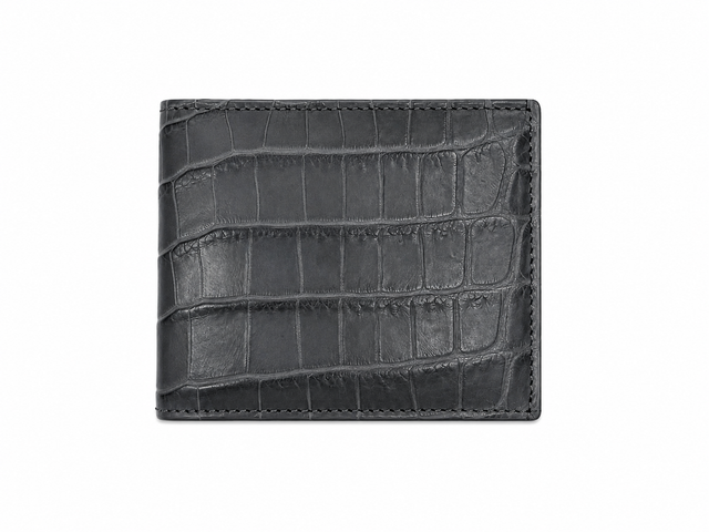 Gray Crocodile Wallet