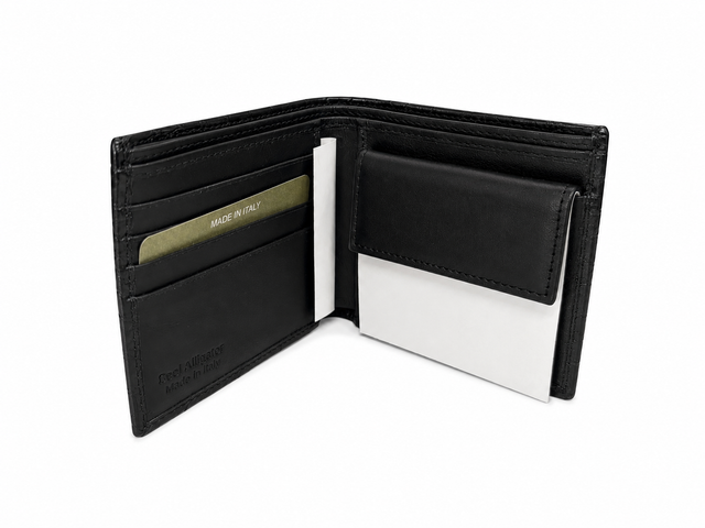 Black crocodile Wallet