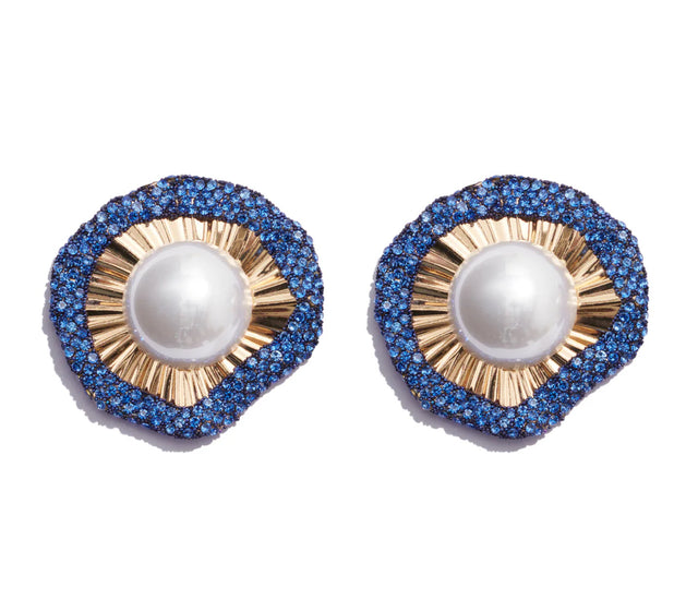 Miuccia Earrings in Blue