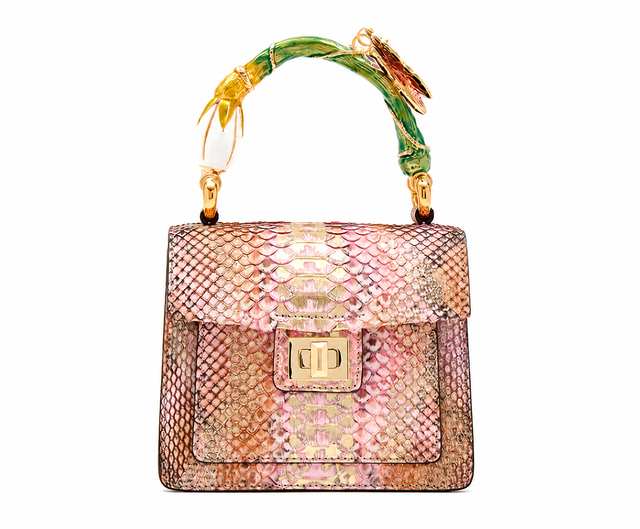 Pink Butterfly Art Bag