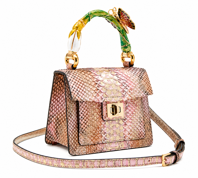 Pink Butterfly Art Bag
