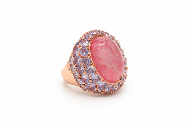 Cocktail Ring in Light Pink