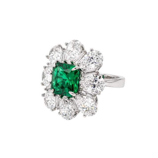 Emerald Cocktail Ring