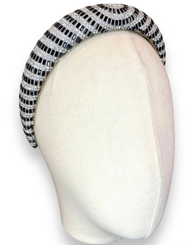 Sunbeam headband in Black White combo