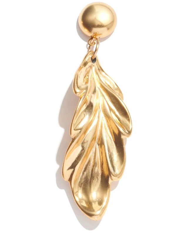 Roma Gold Leaf Earrings
