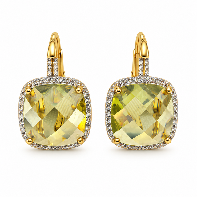 Green Stone Earrings