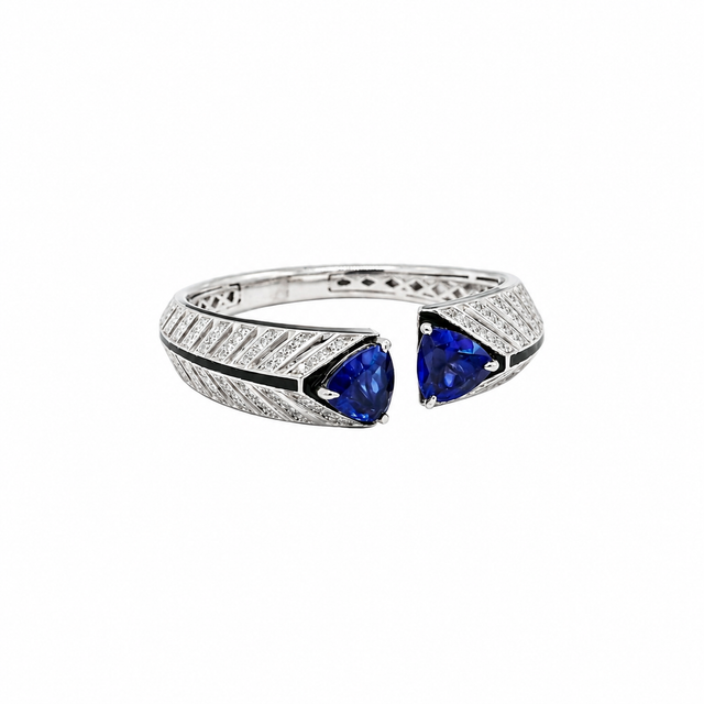 Art Deco Style Blue Bracelet