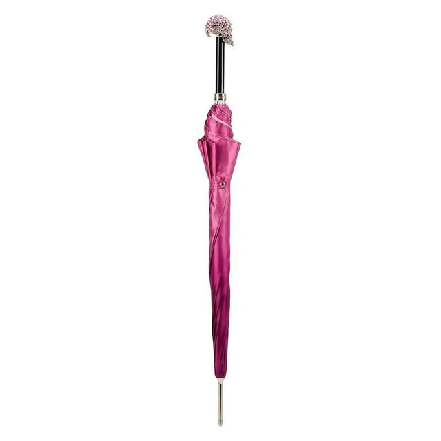 LUXURY Fuchsia SWAROVSKI® SKULL UMBRELLA