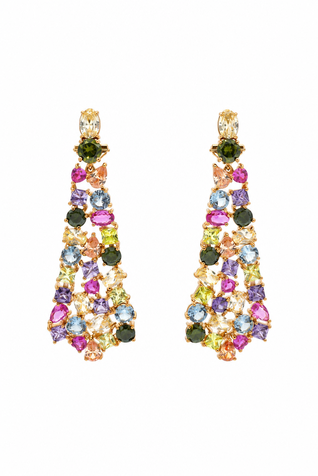 Aurora Multicolor Chandelier Earring
