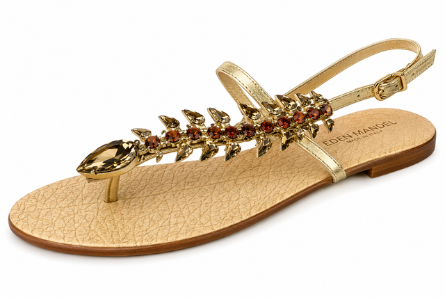 Yelena NY "Bronze Fish" Capri  Sandals