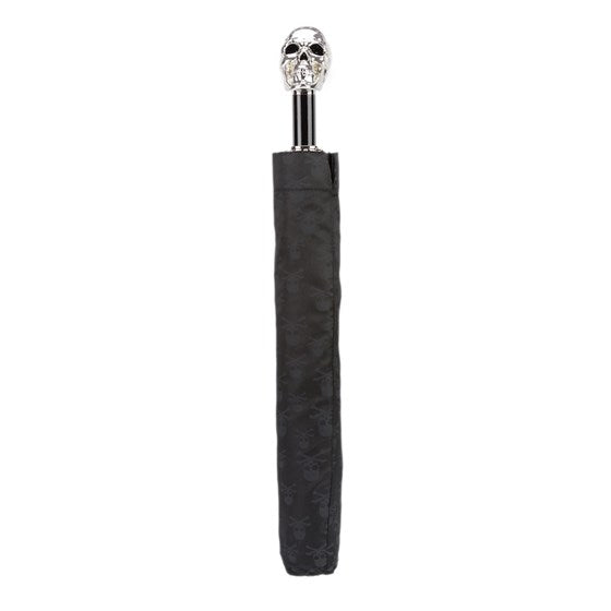 SWAROVSKI® SKULL FOLDING UMBRELLA