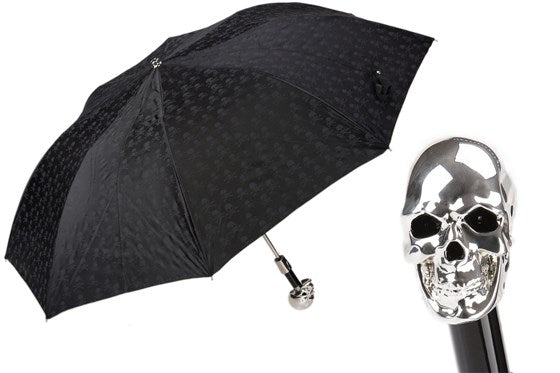 SWAROVSKI® SKULL FOLDING UMBRELLA