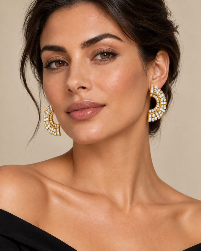 Comet Aurora Clip Earrings