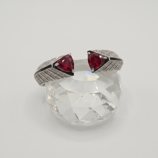 Art Deco Style Red Bracelet