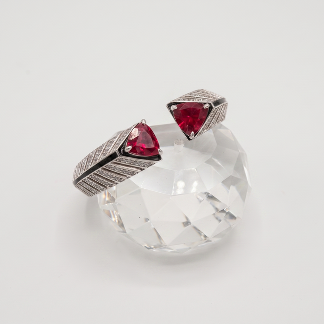 Art Deco Style Red Bracelet