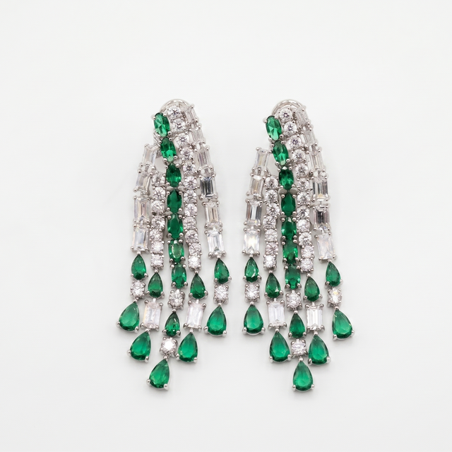 Emerald Chandelier Earrings