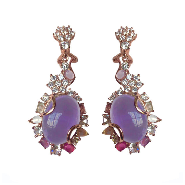 Purple Gala Earrings