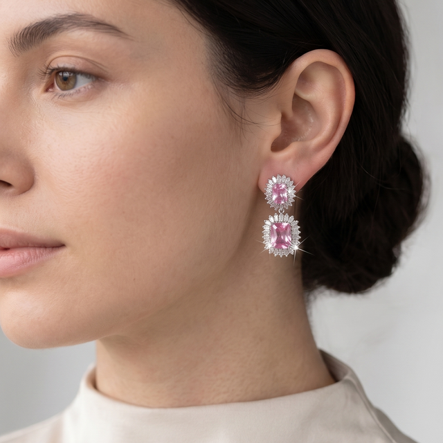 Pink Earrings