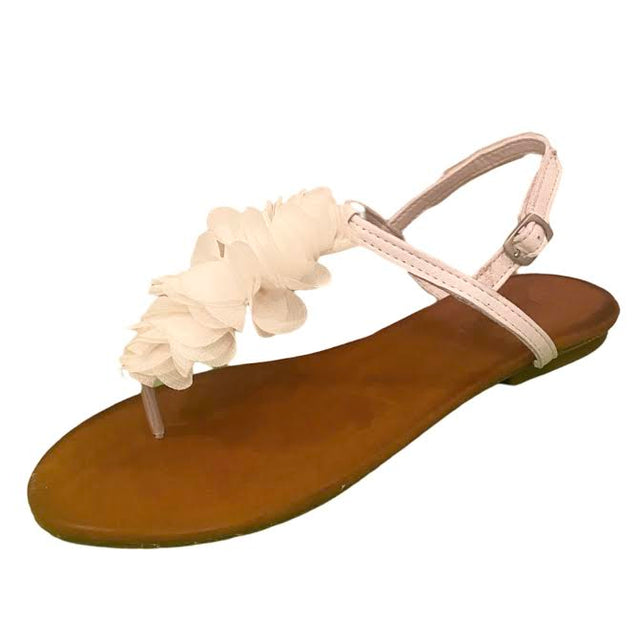 "Petals" Sandals in White
