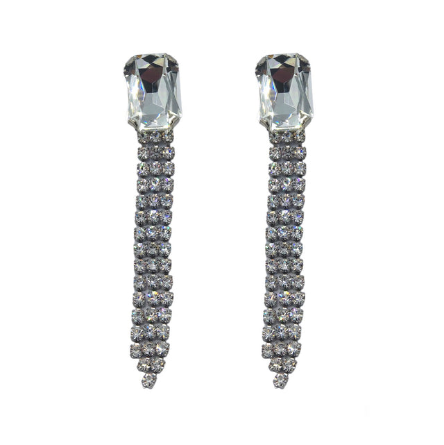 Cascata earrings in Silver