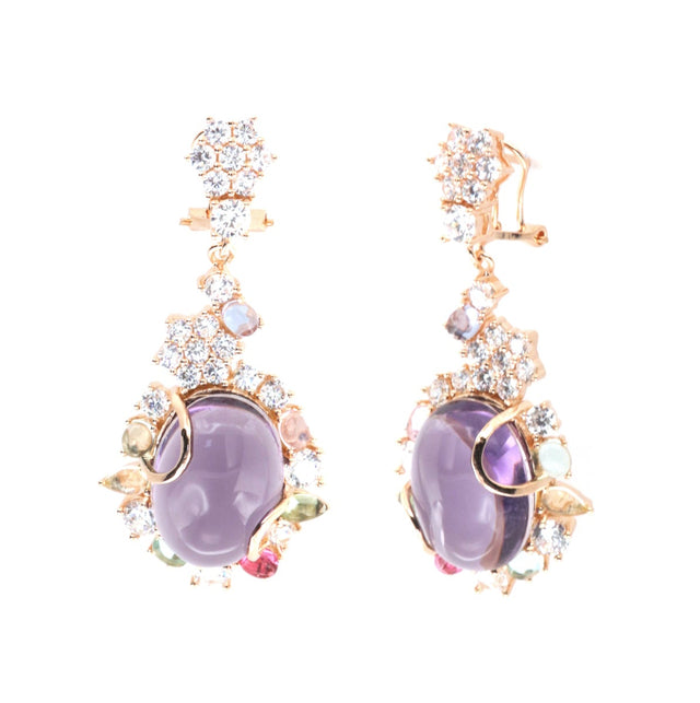 Purple Gala Earrings