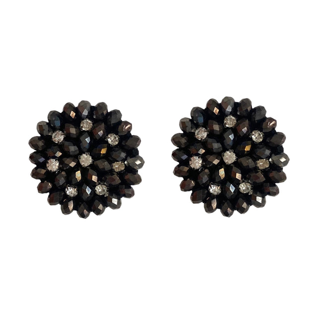 The Star of the Night Earrings in Chocolate Brown