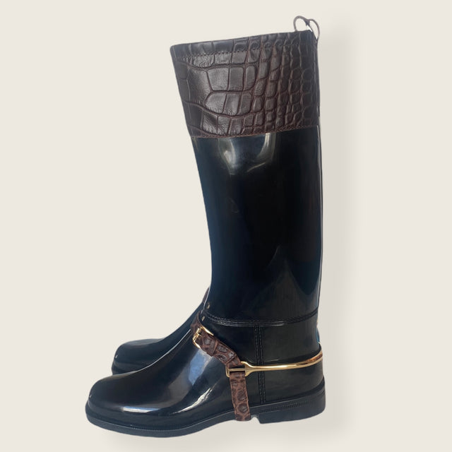 Equestrian Style Rain Boots