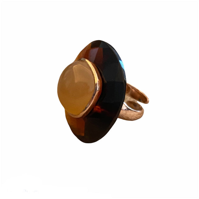 Nocturne Ring I in Amber color