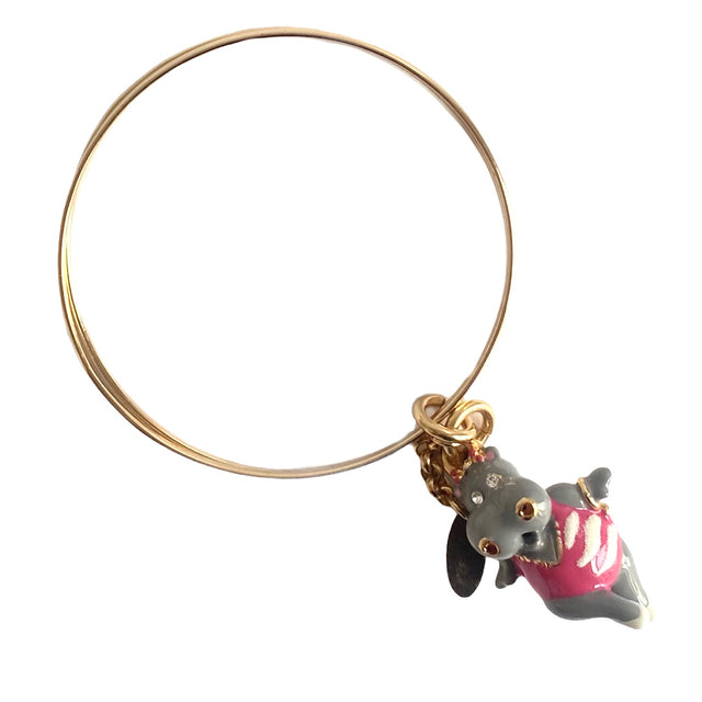 Creart “Dancing Hippo” Charm Bracelet