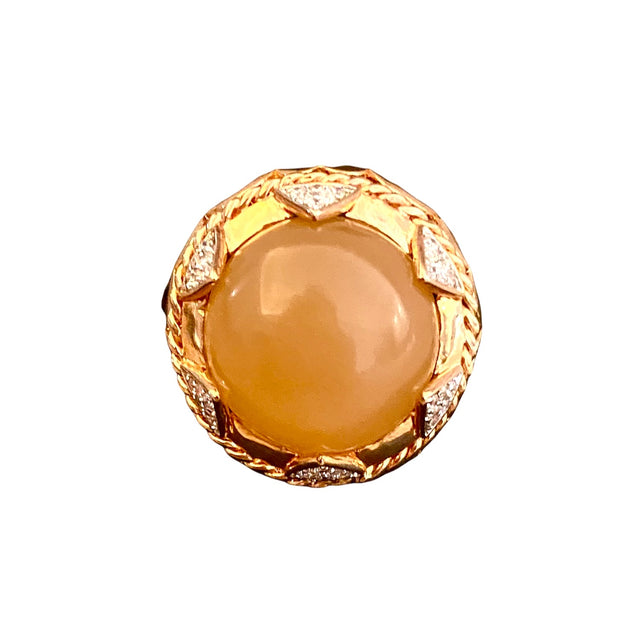 Extra Statement Ring in Amber