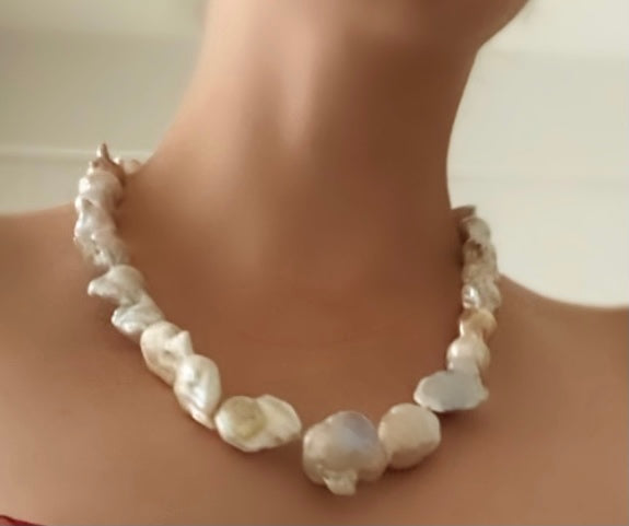 Yelena NY Baroque Pearl Necklace / 24 in