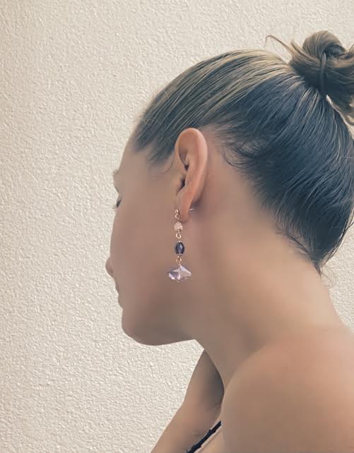 Lilac Drops Capri Earrings